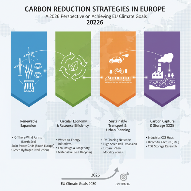 Carbon Reduction Strategies in Europe: A 2026 Perspective on Achieving EU Climate Goals