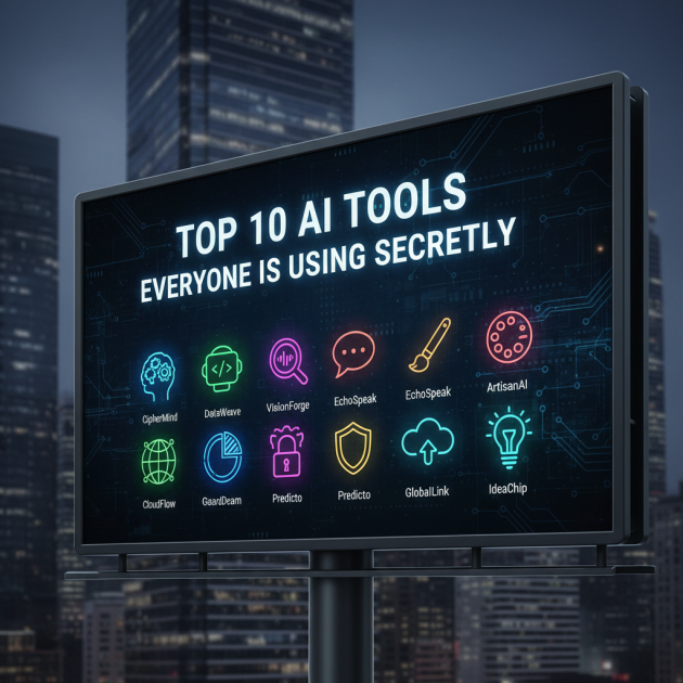 Top 10 AI Tools Everyone is Using Secretly