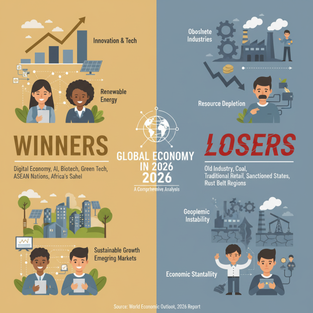 Winners and Losers of the Global Economy in 2026: A Comprehensive Analysis