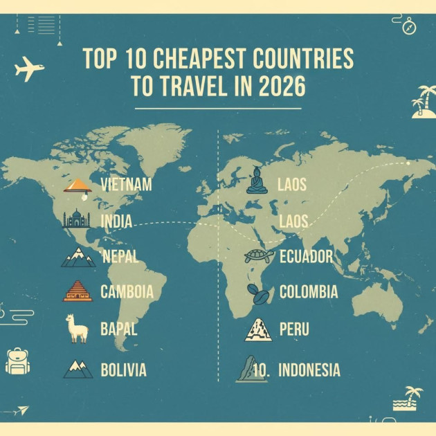 Top 10 Cheapest Countries to Travel in 2026