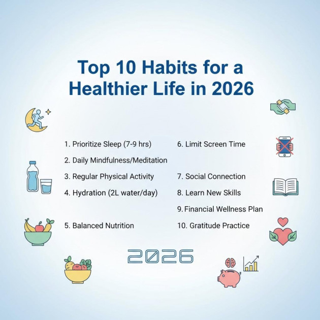 Top 10 Habits for a Healthier Life in 2026