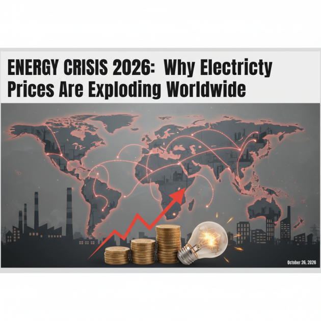 Energy Crisis 2026: Why Electricity Prices Are Exploding Worldwide