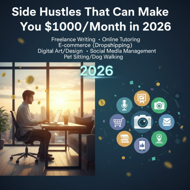 Side Hustles That Can Make You $1000/Month in 2026